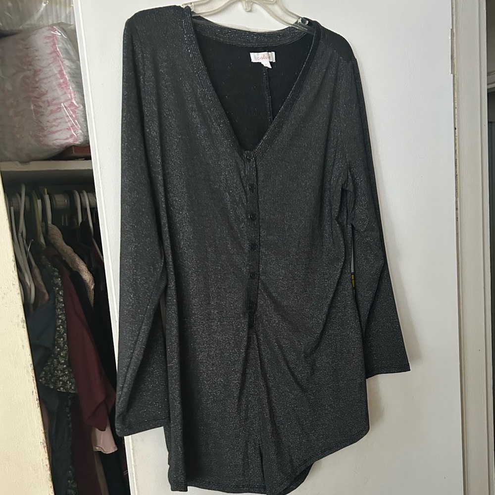 Colsie Black and Silver romper